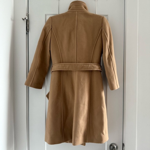 Aritzia Babaton camel tan virgin wool Connor wrap coat - size XS - Picture 15 of 16